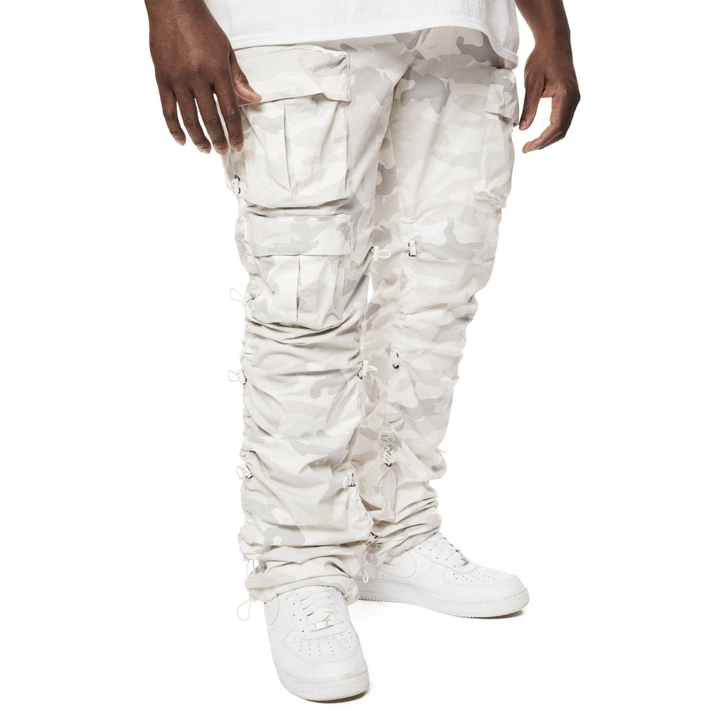 Smoke Rise Big and Tall Big and Tall - Utility Bungee Twill Pants - White Camo