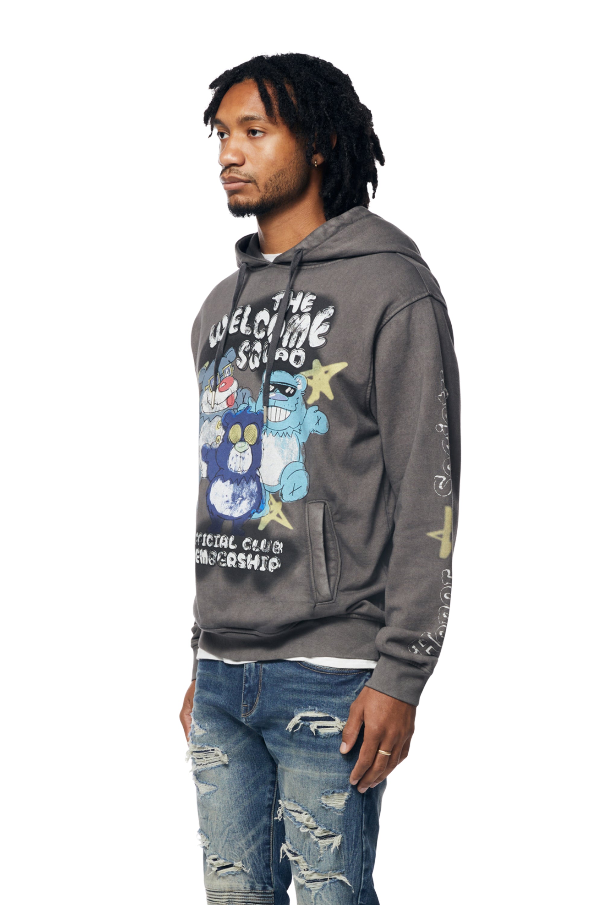 Fun French Terry Pullover Hoody - Graphite