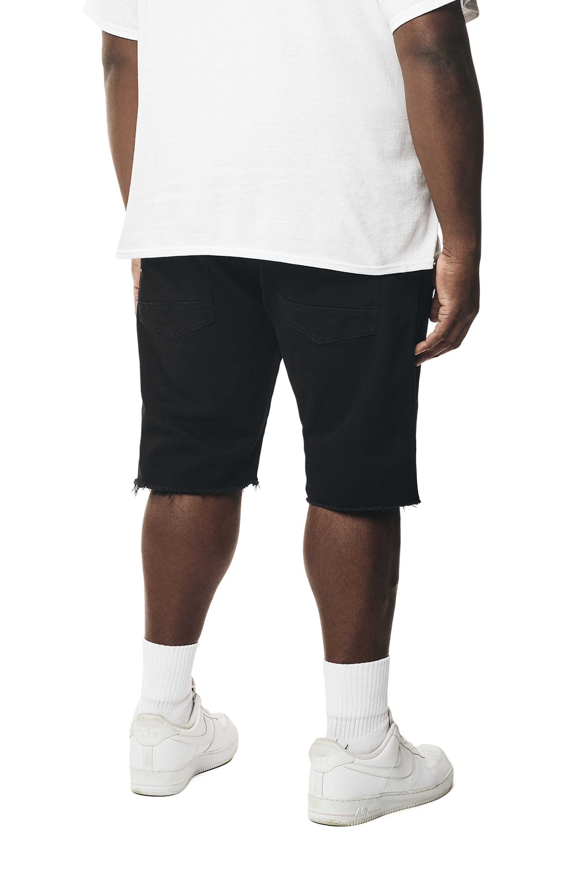 Big and Tall - Essential Jean Shorts - Jet Black