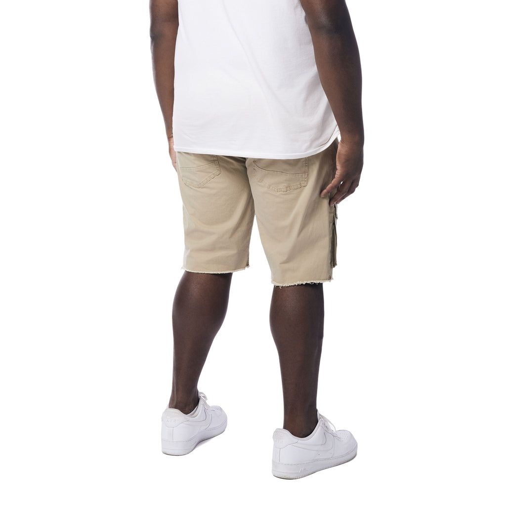 Smoke Rise Big and Tall Big and Tall - Multi Cargo Twill Shorts - Khaki